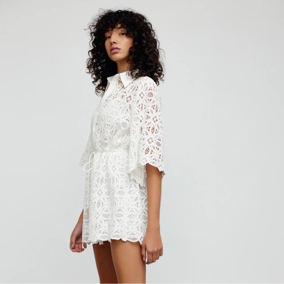 Worn once, white crochet Imogen dress by Significant Other - Size 4 - Picture 2 of 4